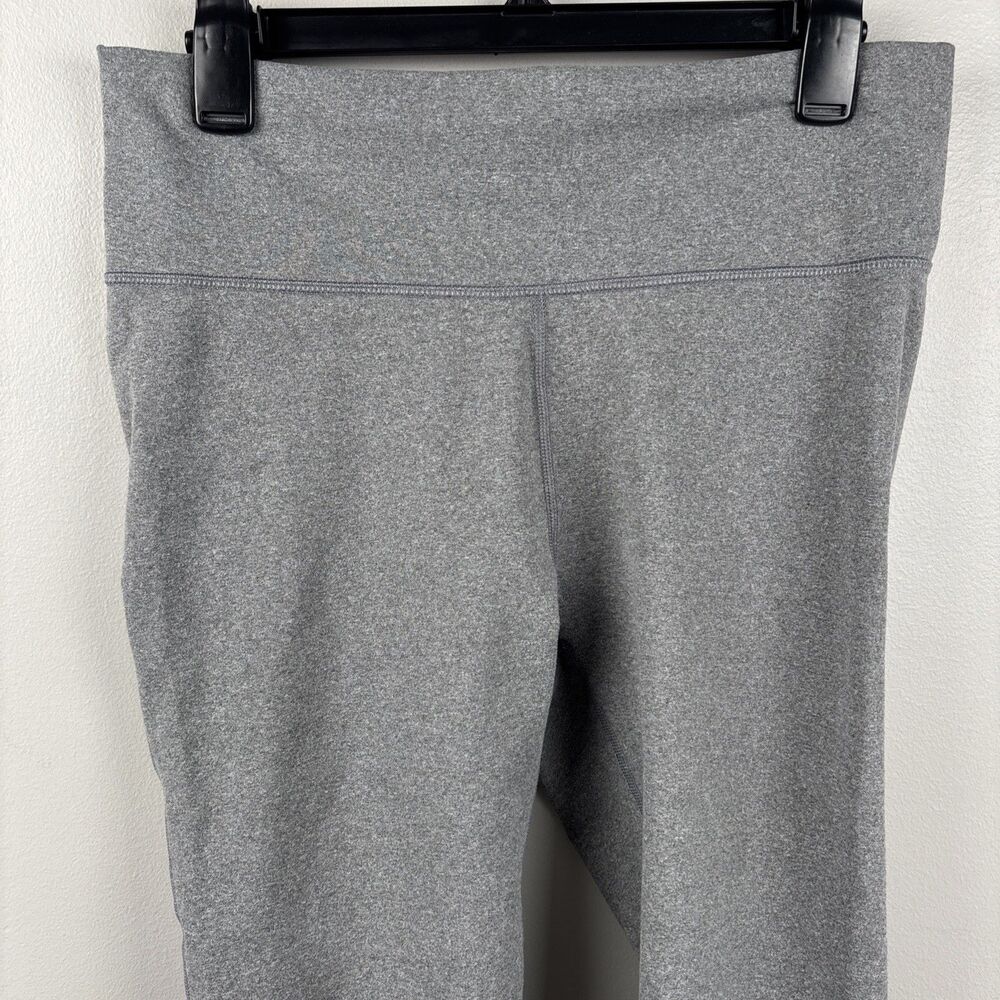Fabletics Leggings Womens XL Gray Grey Heather Logo 32” Waist Gym Running